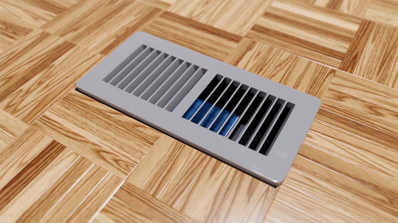 Rodent Guard installed in HVAC ventilation